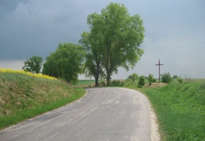jmuhha - Zakręt w mojej wsi z którego wypadło 10 samochodów i traktor