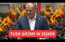 Donald Tusk GRZMI W SEJMIE